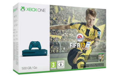 Xbox One S 500GB Blue Console and FIFA 17 Digital Download Xbox One S 500GB Blue Console and FIFA 17 Digital Download